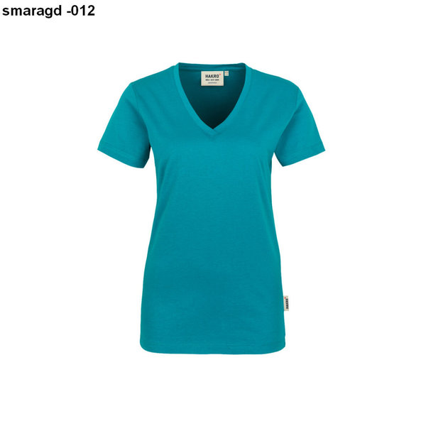 HAKRO Damen V-Shirt Classic 0126, XS-3XL, div. Farben