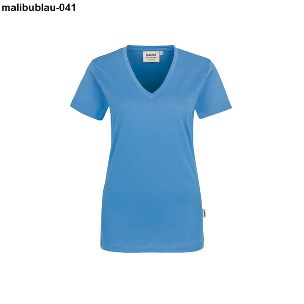 HAKRO Damen V-Shirt Classic 0126, XS-3XL, div. Farben