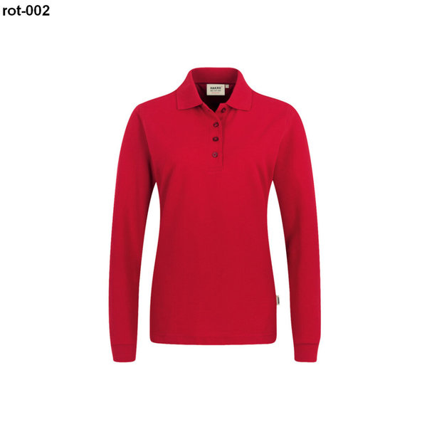 HAKRO Damen Longsleeve-Poloshirt Mikralinar®  0215, XS-6XL, div. Farben
