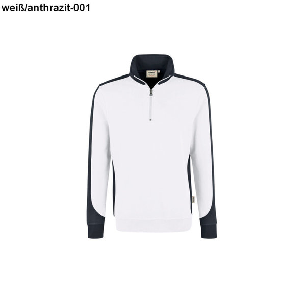 HAKRO 0476 Unisex Zip-Sweatshirt Contrast Mikralinar® , XS-6XL, div. Farben