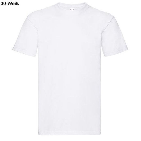 Unisex T-Shirt FruitoftheLoom Super Premium, 60°C, S-3XL, div.Farben