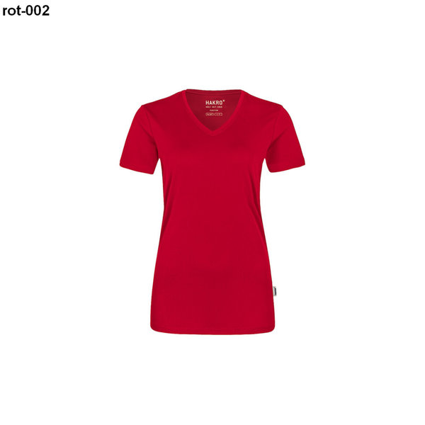 HAKRO Damen V-Shirt COOLMAX® 0187, XS-3XL, div. Farben