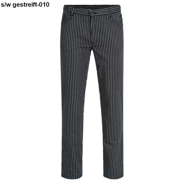 Greiff Herren-Hose Regular Fit 5321, Gr.42-62, schwarz/weiß gestreift